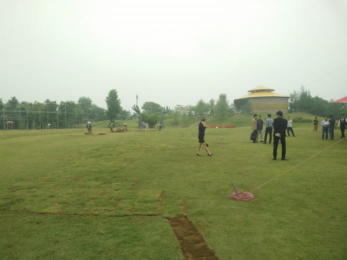 Quang cảnh xanh xung quanh dự án.