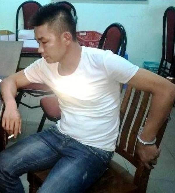 Nguyễn Văn Hiền lúc bị bắt giữ.