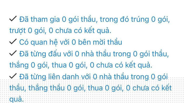 Thành tích' đấu thầu của Ngọc Sao Thủy.