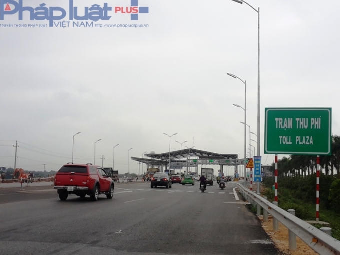 Trạm thu phí đường quốc lộ 1A Hà Nội-Bắc Giang được đặt tại Km152+080 địa phận tỉnh Bắc Ninh.
