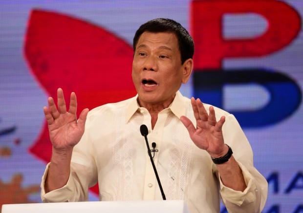 Ông Rodrigo Duterte đã đưa ra nhiều tuyên bố cứng rắn với Trung Quốc trong chiến dịch tranh cử. (Ảnh: Inquirer).