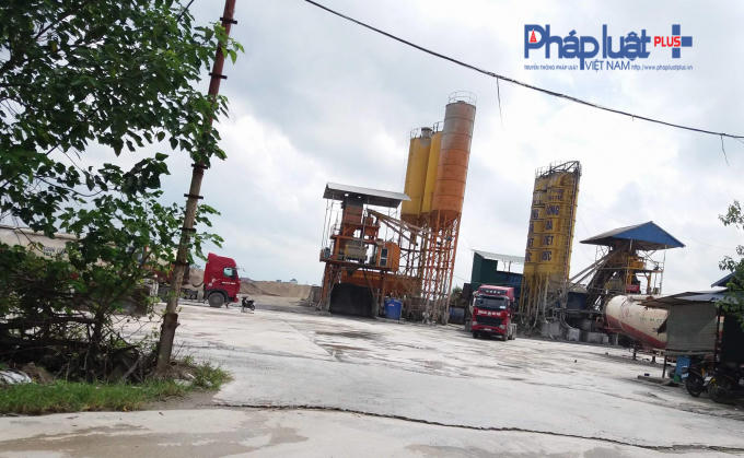 Trạm trộn bê tông không phép của Công ty Cổ phần Đầu tư Sông Đà - Việt Đức