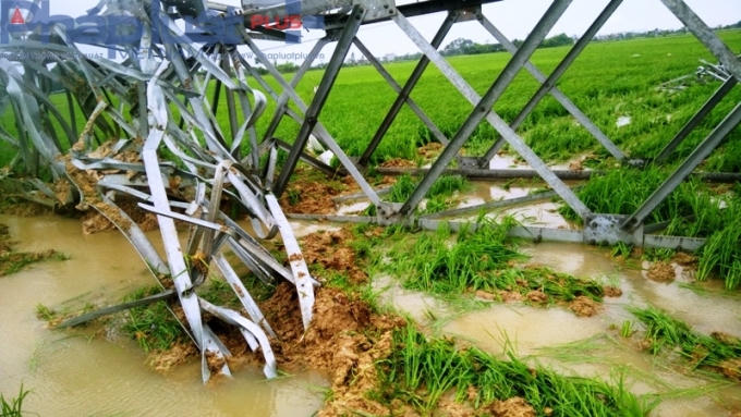Cột điện 500 Kv đổ gục đã xuất hiện nhiều nghi vấn.