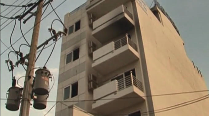 Khách sạn nơi xảy ra vụ cháy.