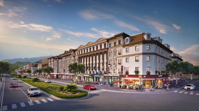 Phân khu shophouse Australia của sự án Sun Plaza Grand World