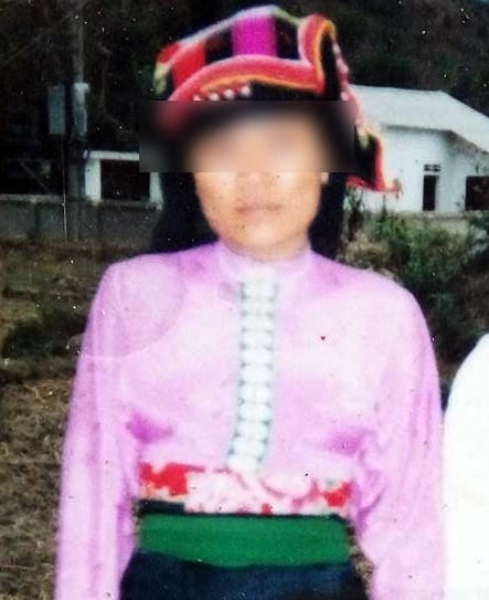 Chị Lò Thị Phương lúc còn khỏe mạnh. Ảnh gia đình cung cấp.