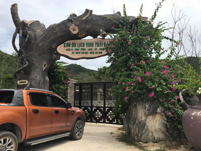 Khu du lịch sinh thái Đại Huệ nơi bị người dân phản ánh vì gây nên tình trạng ô nhiễm môi trường.