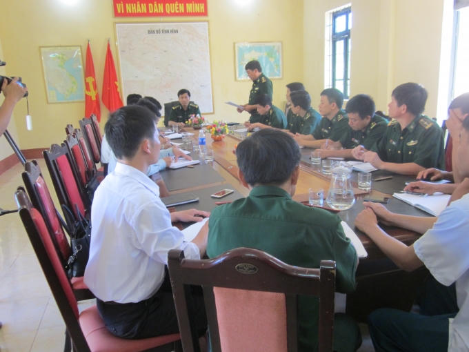 Buổi báo cáo kết quả thực hiện phổ biến, giáo dục pháp luật cho người dân vùng biên huyện Thường Xuân.