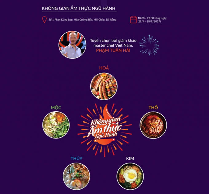 Không gian ẩm thực cũng thực hiện theo chủ đề của DIFF 2017.