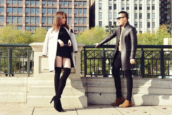 Cả 2 chụp ảnh kh&aacute; t&igrave;nh tứ với nhau.