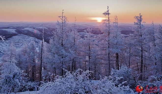 Nhiệt độ tại Huzhong sẽ xuống dưới -40 độ C trong khoảng hơn 30 ngày. Ảnh: People.cn