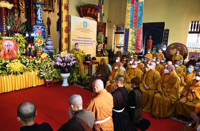 Trang nghiêm lễ tưởng niệm tuần lâm đệ ngũ cố Hòa thượng Pháp chủ Thích Phổ Tuệ tại Hà Nội