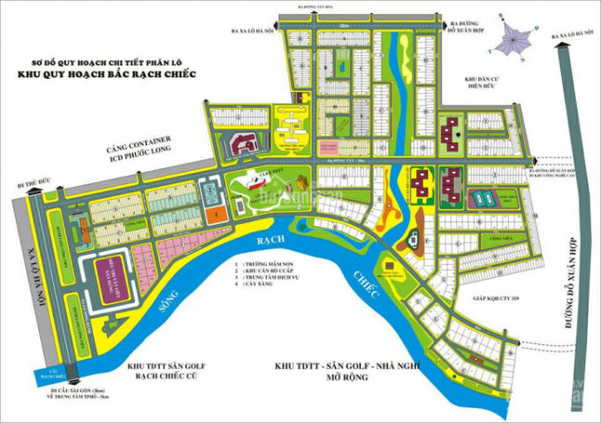 Phối cảnh khu đất.