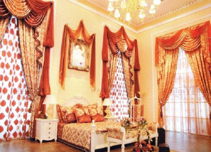 Mẫu rèm cửa phong cách sang trọng.