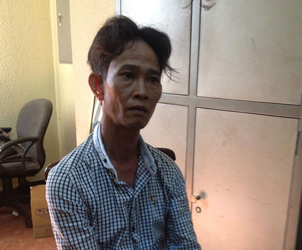 Đối tượng An tại thời điểm bị bắt. (Ảnh: Soha.vn)