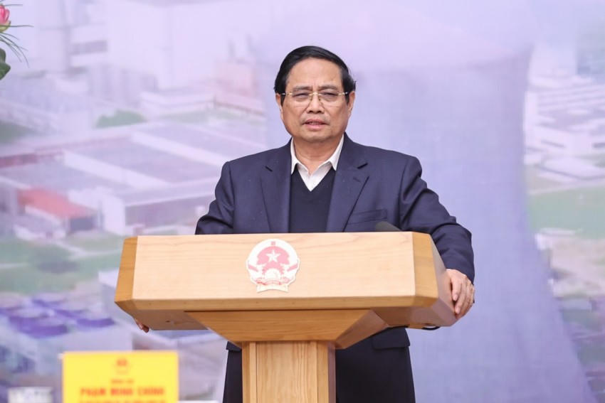 Thủ tướng Phạm Minh Chính yêu cầu đẩy nhanh tiến độ triển khai dự án điện hạt nhân. Ảnh: Nhật Bắc