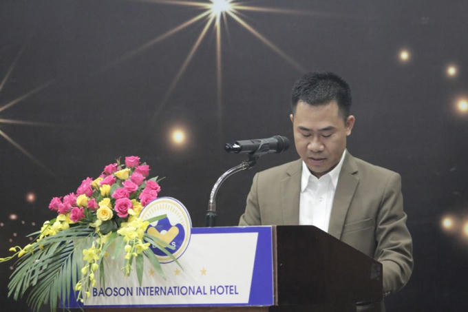 Ông Võ Ngọc Châu Long - Trưởng ban Tổ chức phát biểu về những điểm nổi bật tại cuộc thi năm nay.