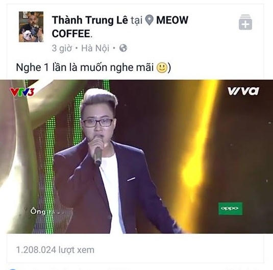 Phần trình diễn của Lê Thiện Hiếu nhận được sự quan tâm của cộng đồng mạng, dù được chia sẻ trong thời gian ngắn nhưng đoạn clip này đã đạt hơn 1 triệu lượt xem.