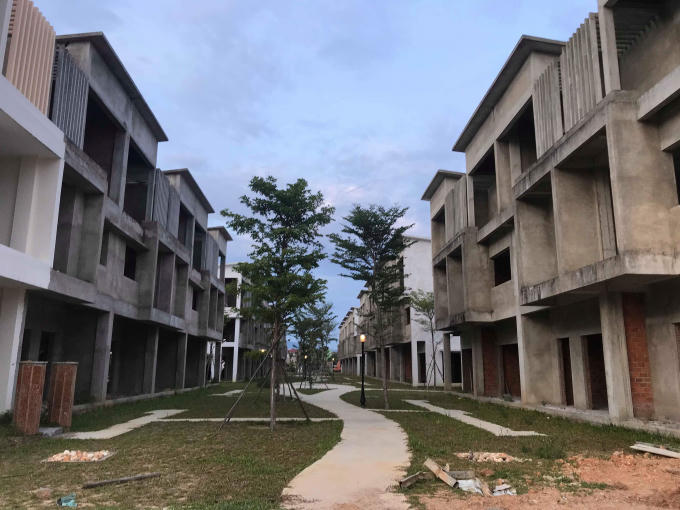Nội khu của khu đô thị Eco Charm Đà Nẵng.