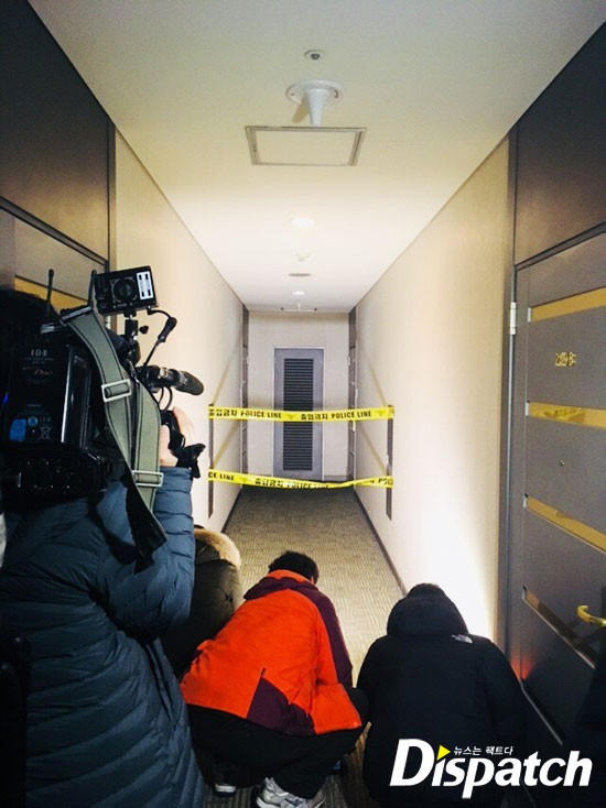 Hiện trường căn hộ của Jonghyun. Ảnh: Dispatch.