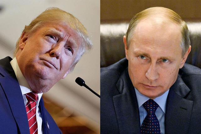Tổng thống đắc cử Mỹ Donald Trump (trái) và Tổng thống Nga Vladimir Putin (Ảnh: WSJ).