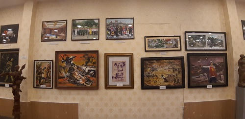 Một số tác phẩm điêu khắc và tranh vẽ của  AHLLVT - Đại tá  Lê Duy Ứng.