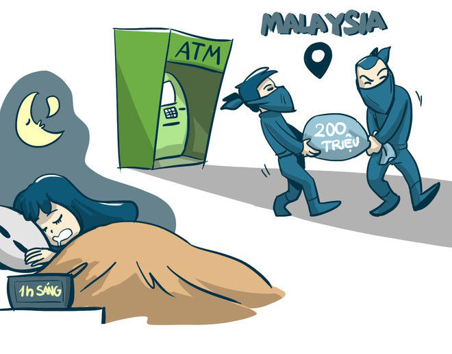Tại sao tội phạm hay trộm tiền qua ATM v&agrave;o khoảng thời gian 23h đến 1h s&aacute;ng?
