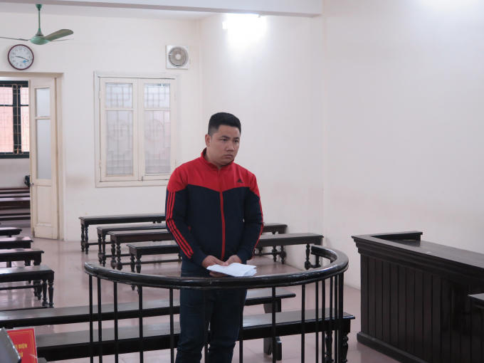 Bị cáo Luân tại tòa.