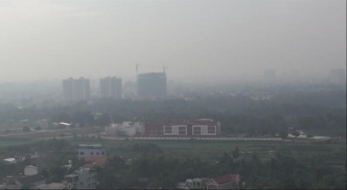 M&ugrave; kh&ocirc; bao phủ S&agrave;i G&ograve;n