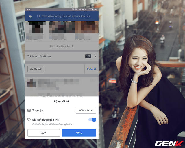 Với lựa chọn “Bài viết được gắn thẻ”, bạn có thể điều chỉnh cho Facebook chỉ hiển thị các bài viết gắn thẻ từ bạn bè đăng trên tường nhà bạn