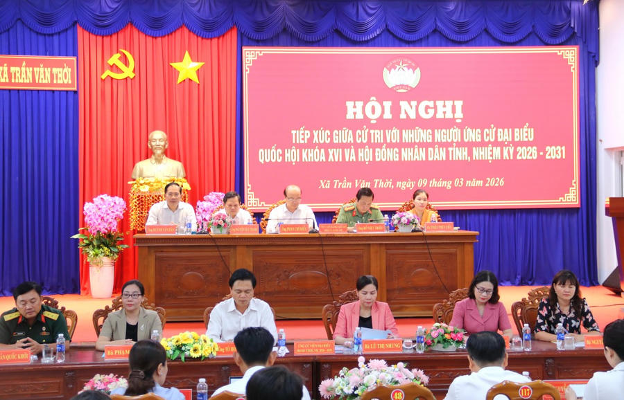 Ứng cử viên ĐBQH khóa XVI và đại biểu HĐND tỉnh nhiệm kỳ 2026 – 2031, tham dự Hội nghị.
