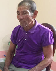 Đối tượng Kim Huỳnh tại công an. Ảnh: báo công an TP Hồ Chí Minh