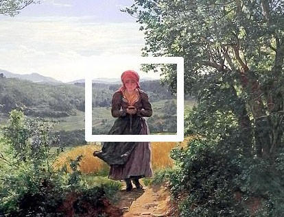 Bức tranh vẽ hồi thập niên 1850 bởi họa sĩ người Áo Waldmüller hiện đang được nhiều tờ tin tức nhắc đến với câu hỏi rằng - liệu có phải họa sĩ đã tiên đoán trước được về tương lai hay không. Nhìn cô gái, người xem liên tưởng ngay tới một hình ảnh đã quá quen thuộc của thế giới hiện đại hôm nay.