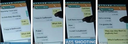 Tại hiện trường đẫm máu, cô Addison (30 tuổi) đã nhắn tin cho mẹ nhờ mẹ mình báo cảnh sát. (Ảnh: Sina)