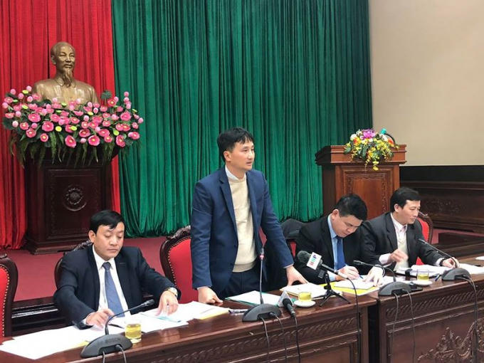 Phó Giám đốc Sở Du lịch Hà Nội Nguyễn Anh Dũng trả lời các câu hỏi tại cuộc giao ban báo chí