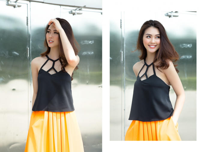 Hoa hậu Tường Linh đầy năng lượng trước khi vào “nhà chung” The Face