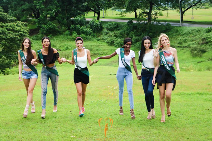 H&agrave; Thu vươn l&ecirc;n dẫn đầu th&agrave;nh t&iacute;ch Hoa hậu Tr&aacute;i đất 2017