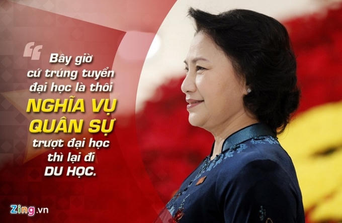 Phó Chủ tịch Quốc hội Nguyễn Thị Kim Ngân nói trong phiên làm việc của Ủy ban Thường vụ Quốc hội cho ý kiến về Luật nghĩa vụ quân sự sửa đổi sáng 14/8/2014.