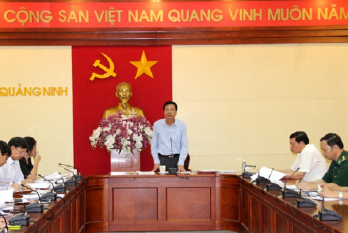 Ông Nguyễn Văn Đọc phát biểu chỉ đạo tại cuộc họp.