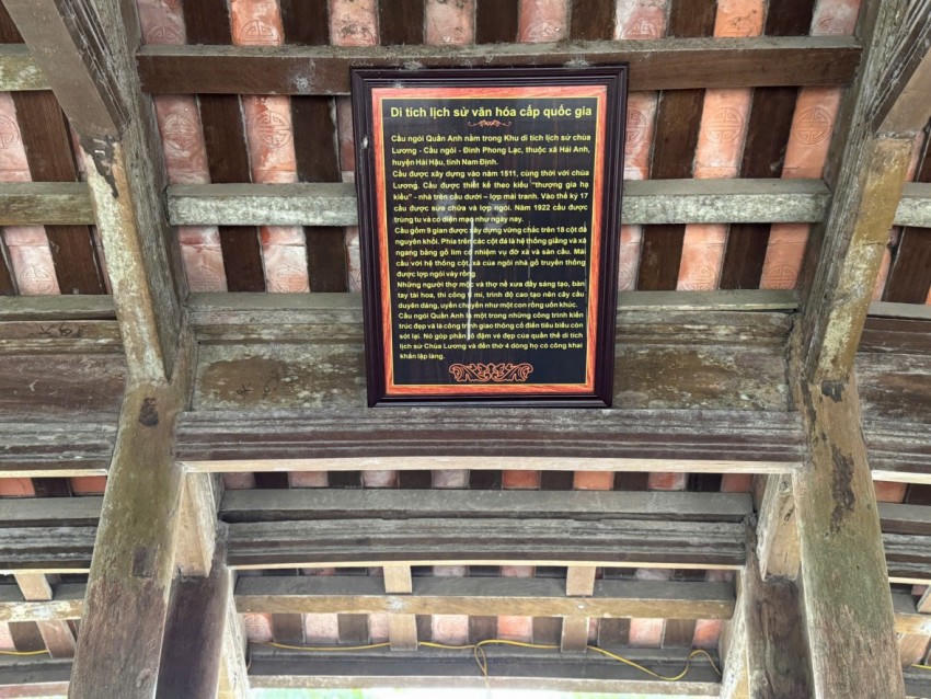 Năm 1990, cầu ngói chợ Lương được Nhà nước công nhận là Di tích lịch sử, văn hóa quốc gia.