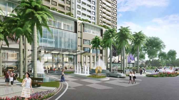 Sun Grand City Thuy Khue Residence là dự án hiếm hoi tại Hà Nội có quảng trường lên tới 5000m2.