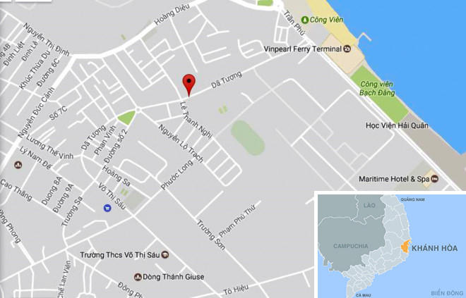 Đường Dã Tượng nơi xảy ra vụ nổ. Ảnh: Google Maps.