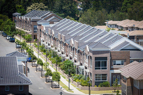 Vay nợ mua nhà của người dân Australia ở mức đáng báo động. (Ảnh: Bloomberg News)