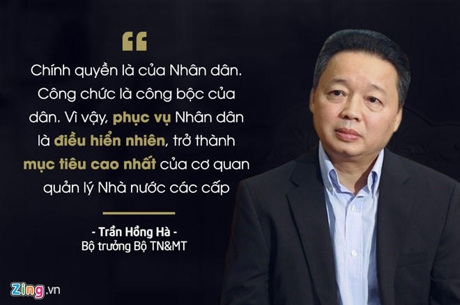 Bộ trưởng Tài nguyên và Môi trường Trần Hồng Hà trả lời báo chí ngay sau khi nhận nhiệm vụ.