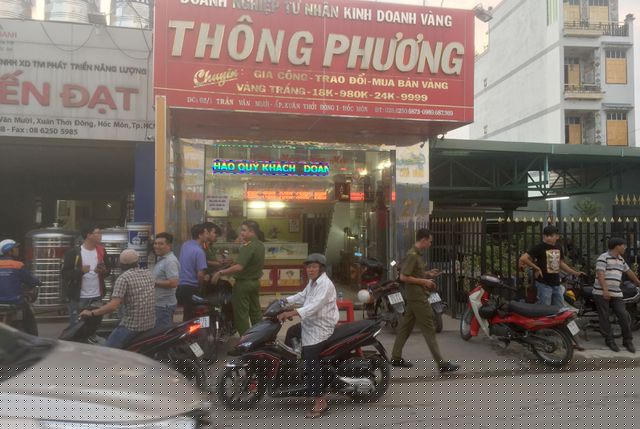 Tiệm vàng xảy ra vụ cướp