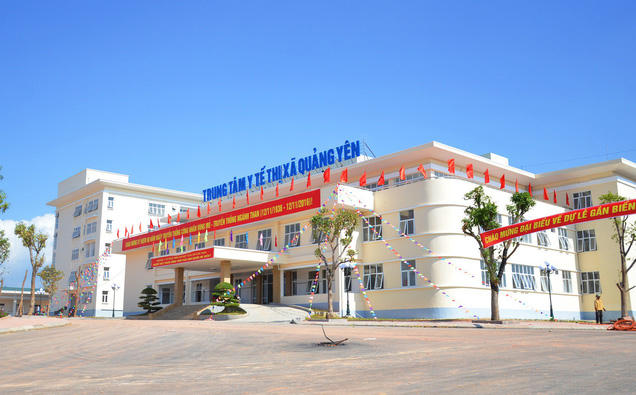 Trung tâm Y tế thị xã Quảng Yên, nơi xảy ra sự việc (ảnh: Báo Quảng Ninh).