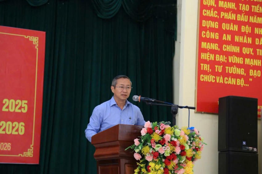 Ông Cao Tiến Sỹ – Tỉnh ủy viên, Bí thư Đảng ủy, Chủ tịch HĐND xã Dầu Giây.