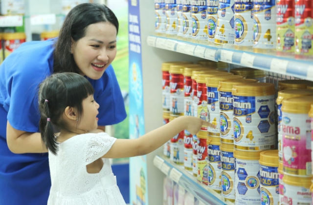 Sữa nước và sữa bột trẻ em của Vinamilk dẫn đầu thị trường