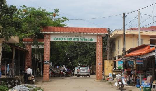 Bệnh viện Đa khoa huyện Thường Xuân nơi ông Minh công tác.