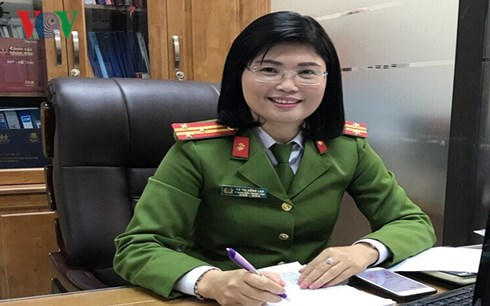 Thượng tá, TS Hà Thị Hồng Lan chia sẻ với phóng viên.